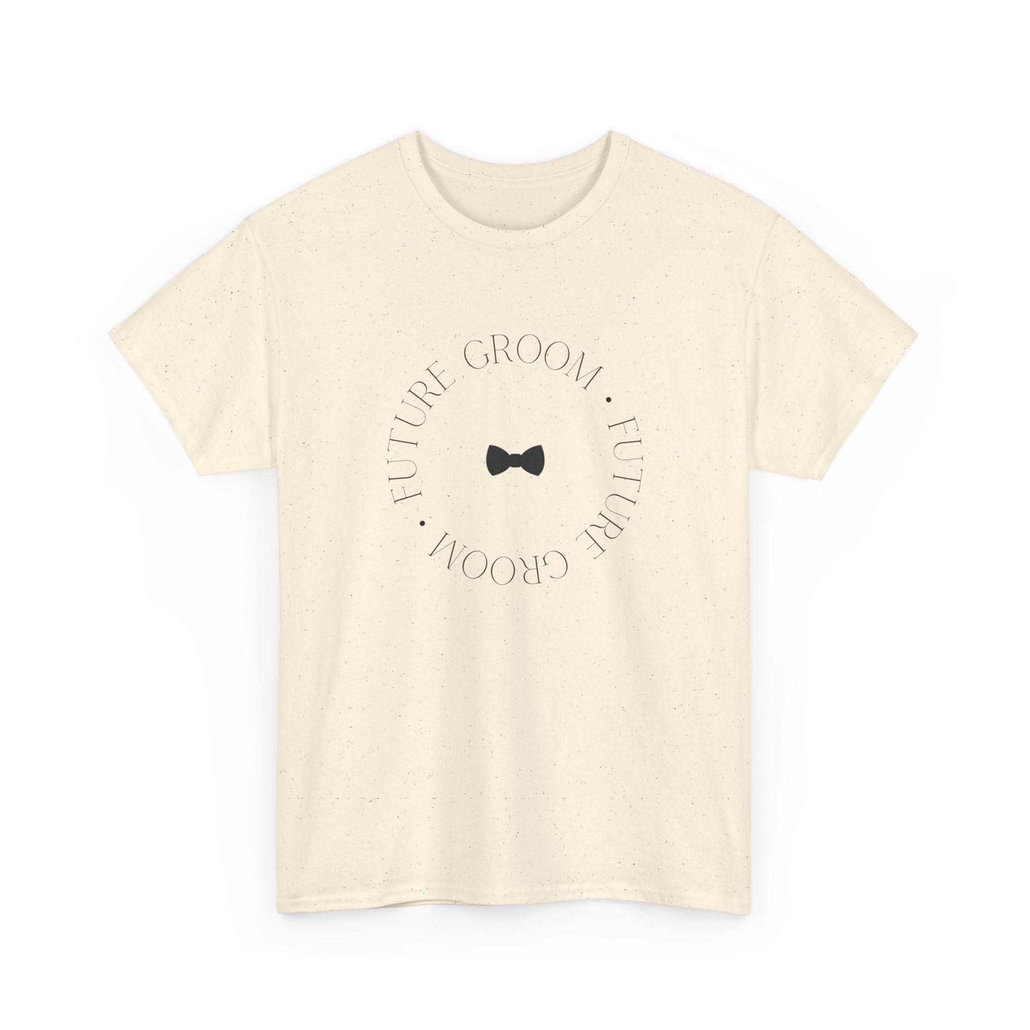 Groom Bow Tie Tee — 'The Groom' Minimal Wedding T‑Shirt