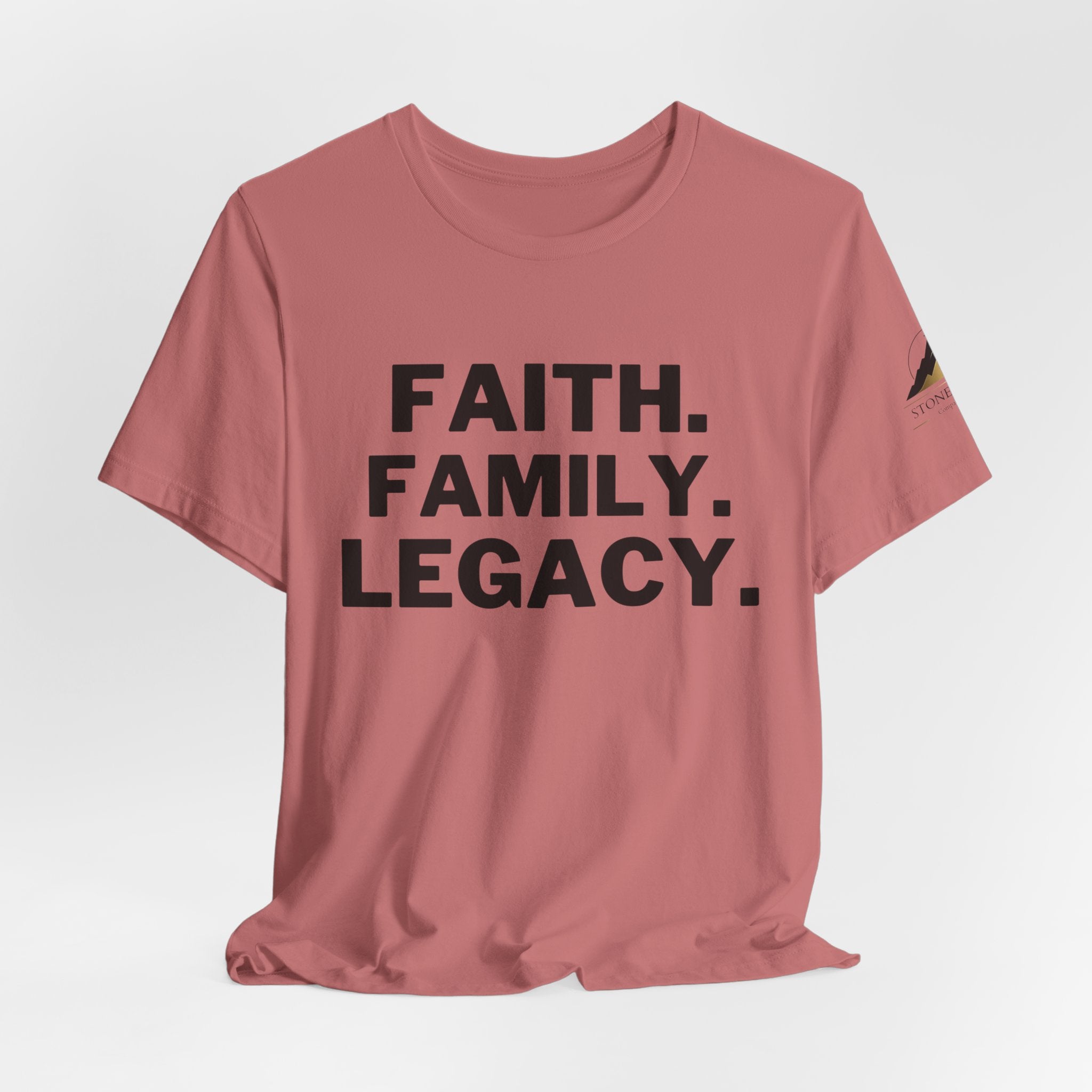 Faith. Family. Legacy. T‑Shirt — Inspirational Christian Message Tee