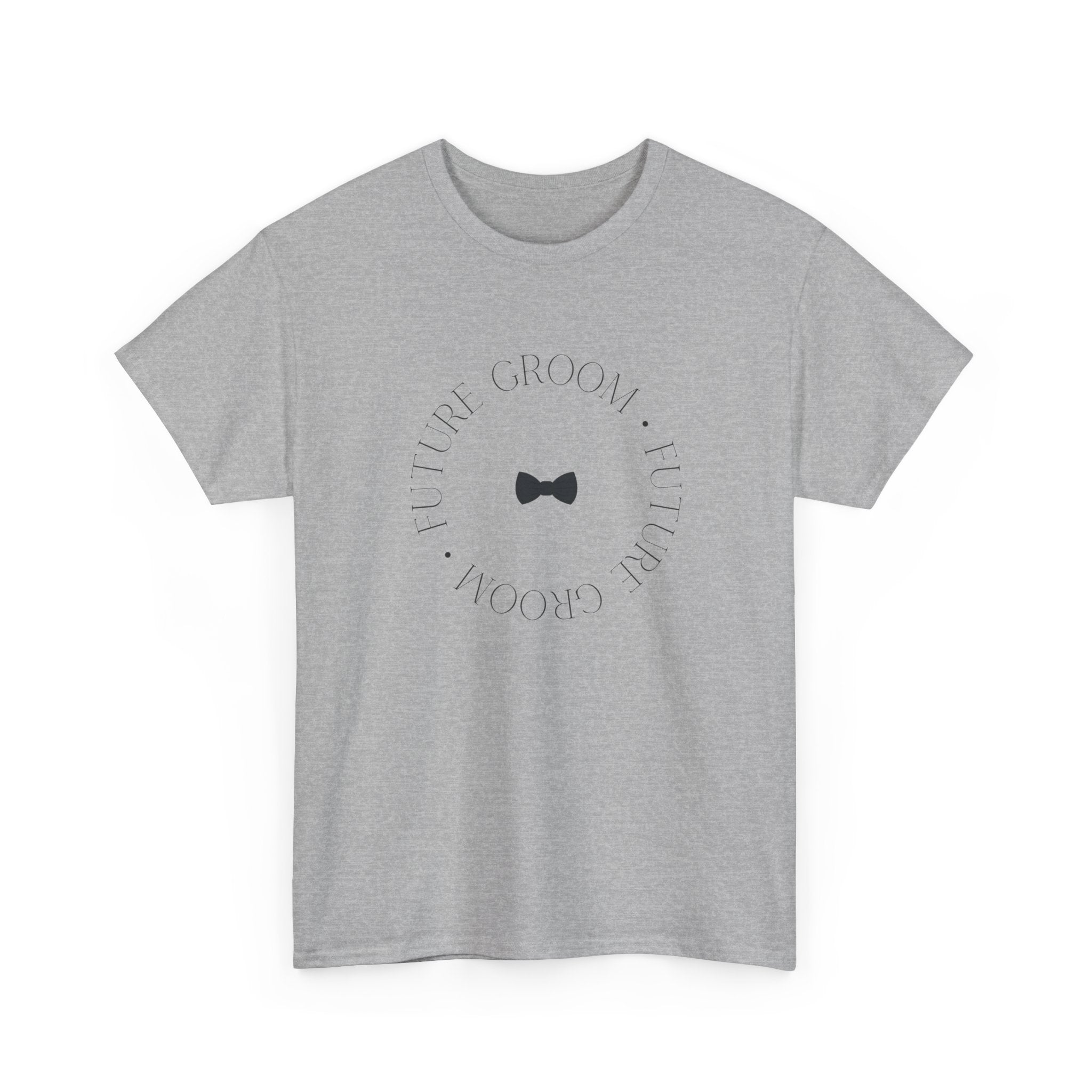 Groom Bow Tie Tee — 'The Groom' Minimal Wedding T‑Shirt