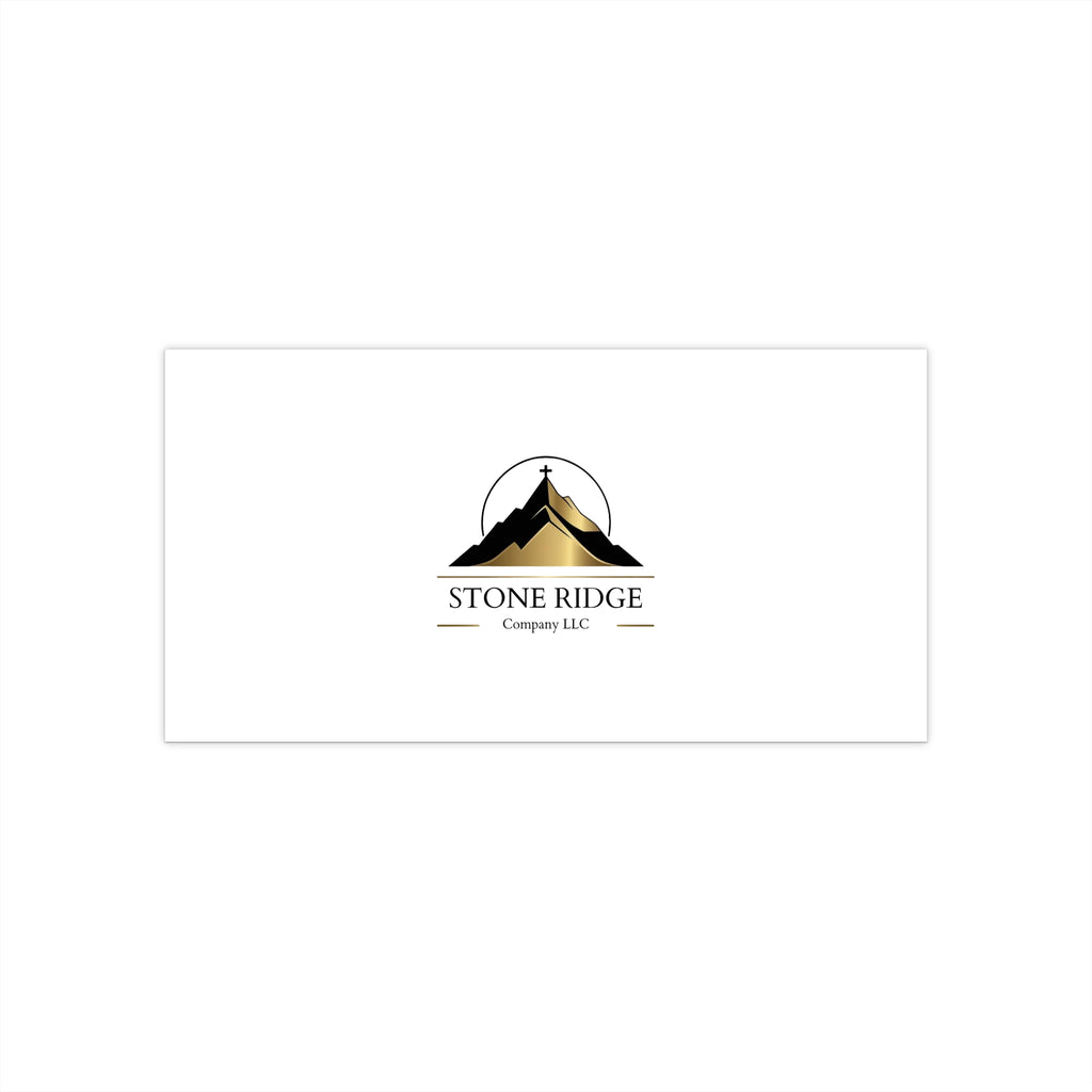 Stone Ridge Logo Bumper Sticker — Outdoor Mountain Logo Vehicle Decal
