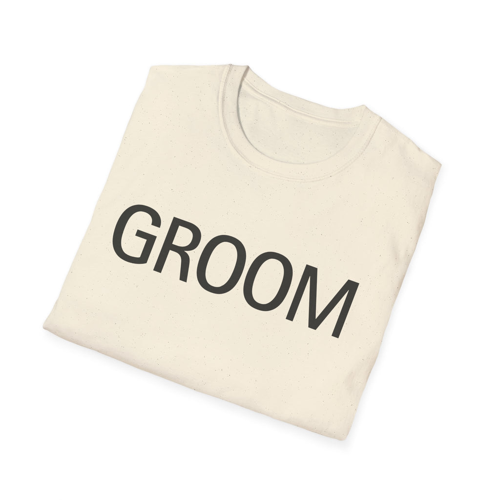 Groom T-Shirt — Simple Wedding Party Tee for Groom, Bachelor Party Shirt