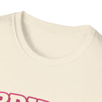 Bride T-Shirt — Pink Collegiate Bachelorette Tee with Ring Icon