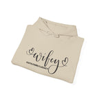 Wifey Hoodie – Script 'Wifey' with Faith Family Legacy Graphic