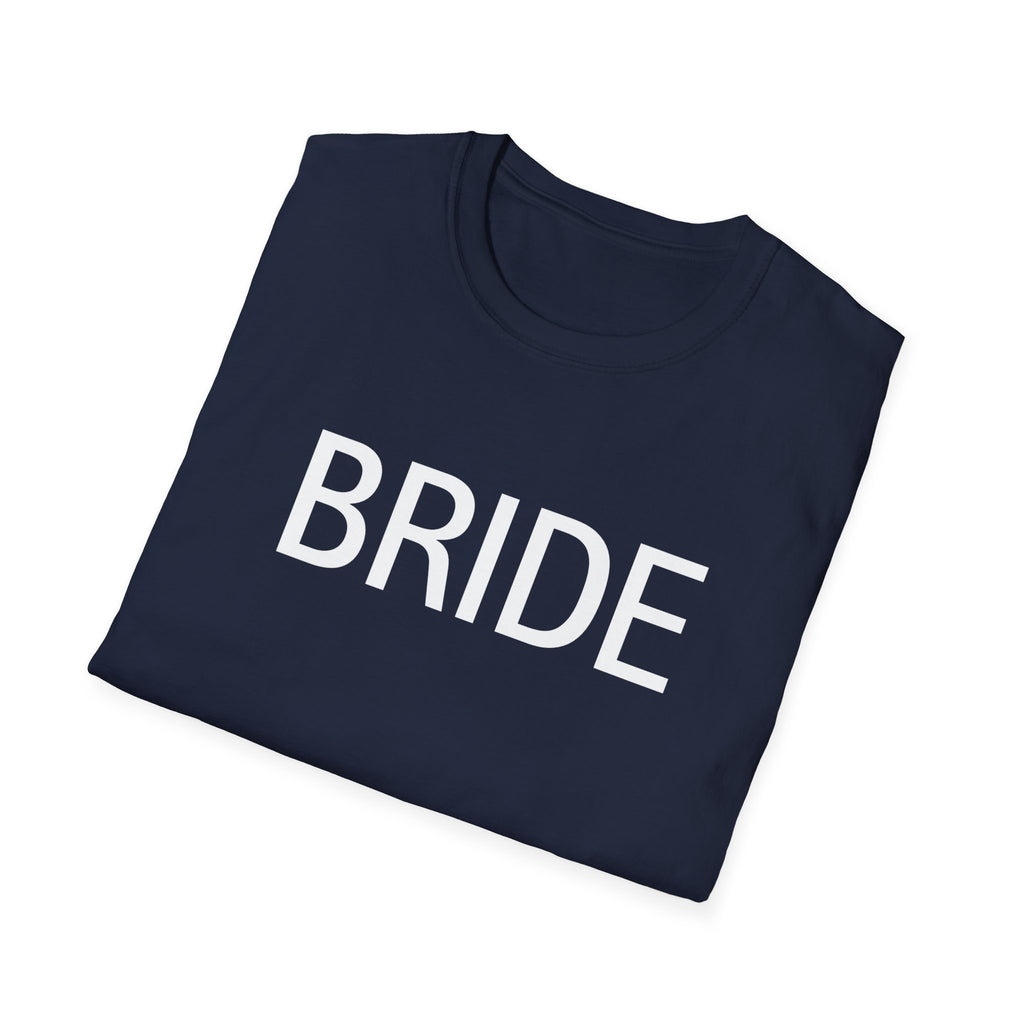 Bride T-Shirt — Minimal Bridal Tee for Bachelorette & Wedding Prep
