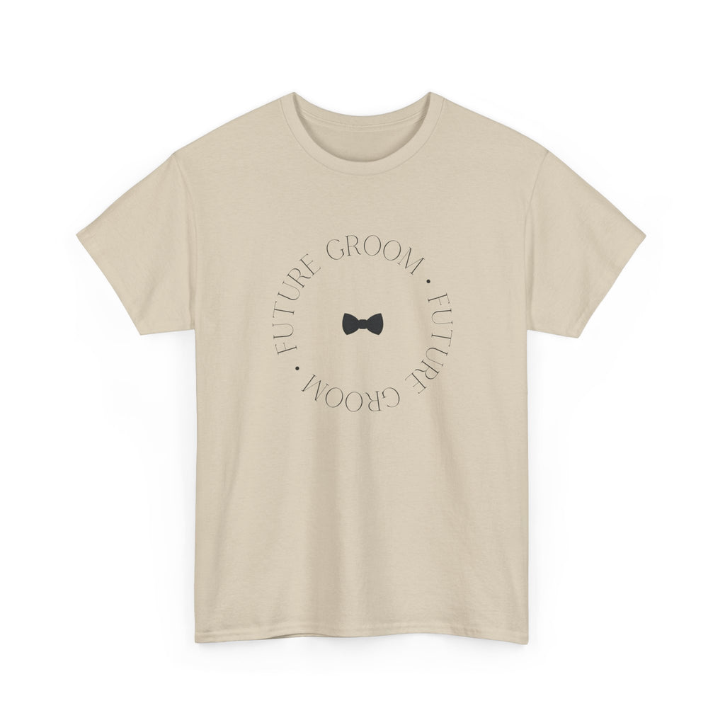 Groom Bow Tie Tee — 'The Groom' Minimal Wedding T‑Shirt