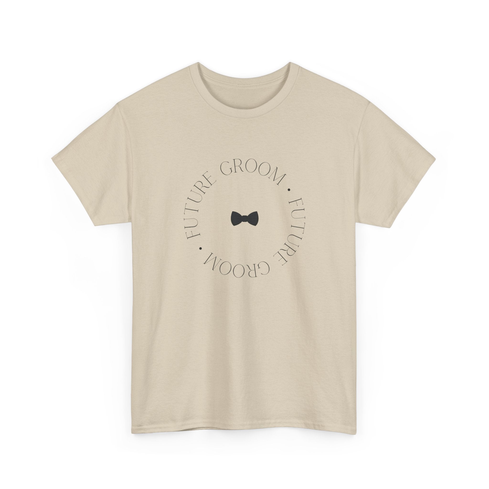 Groom Bow Tie Tee — 'The Groom' Minimal Wedding T‑Shirt