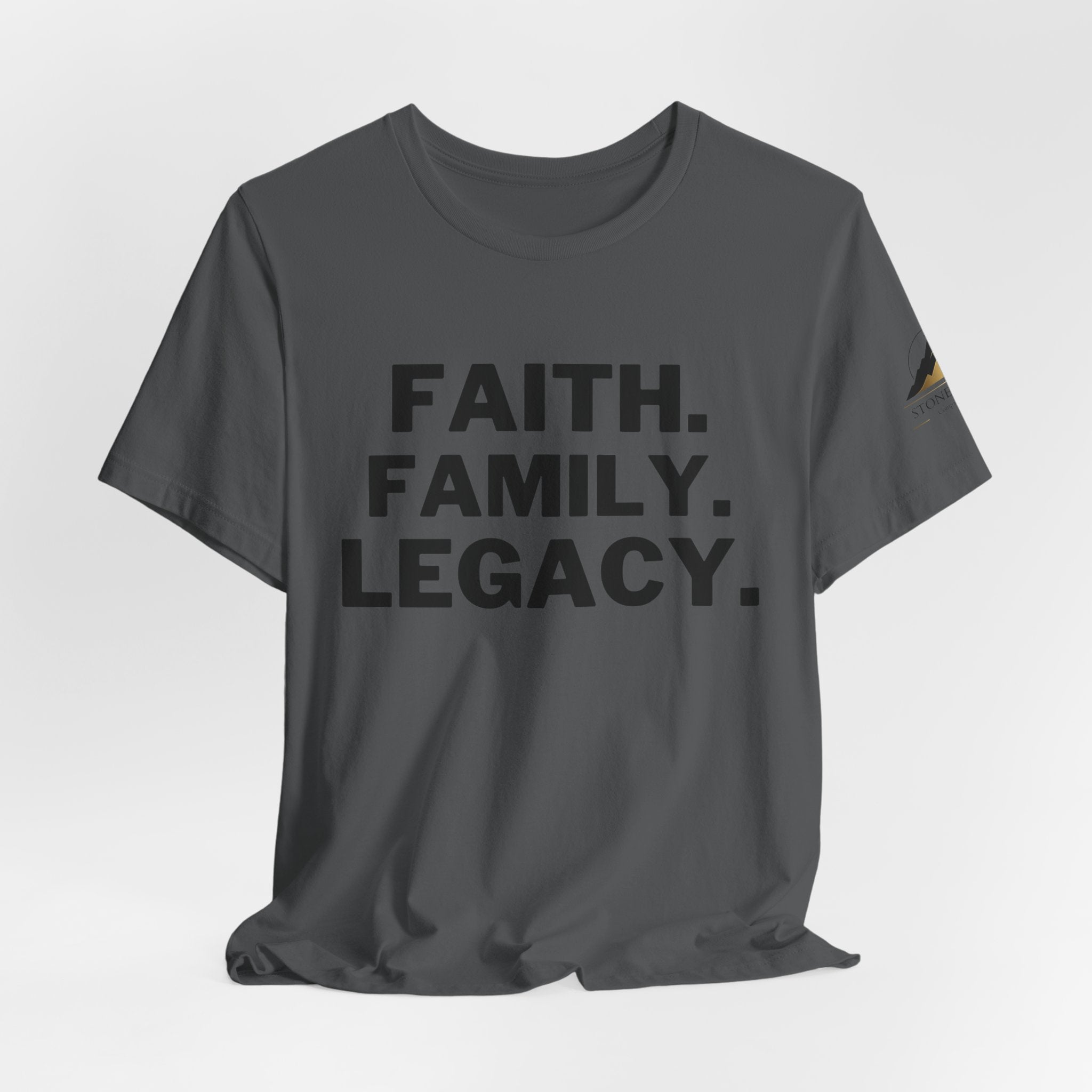 Faith. Family. Legacy. T‑Shirt — Inspirational Christian Message Tee