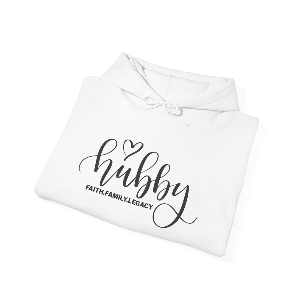 Hubby Hoodie – 'Hubby' Script Pullover for Husbands, Romantic Anniversary & Gift Hoodie