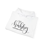 Hubby Hoodie – 'Hubby' Script Pullover for Husbands, Romantic Anniversary & Gift Hoodie