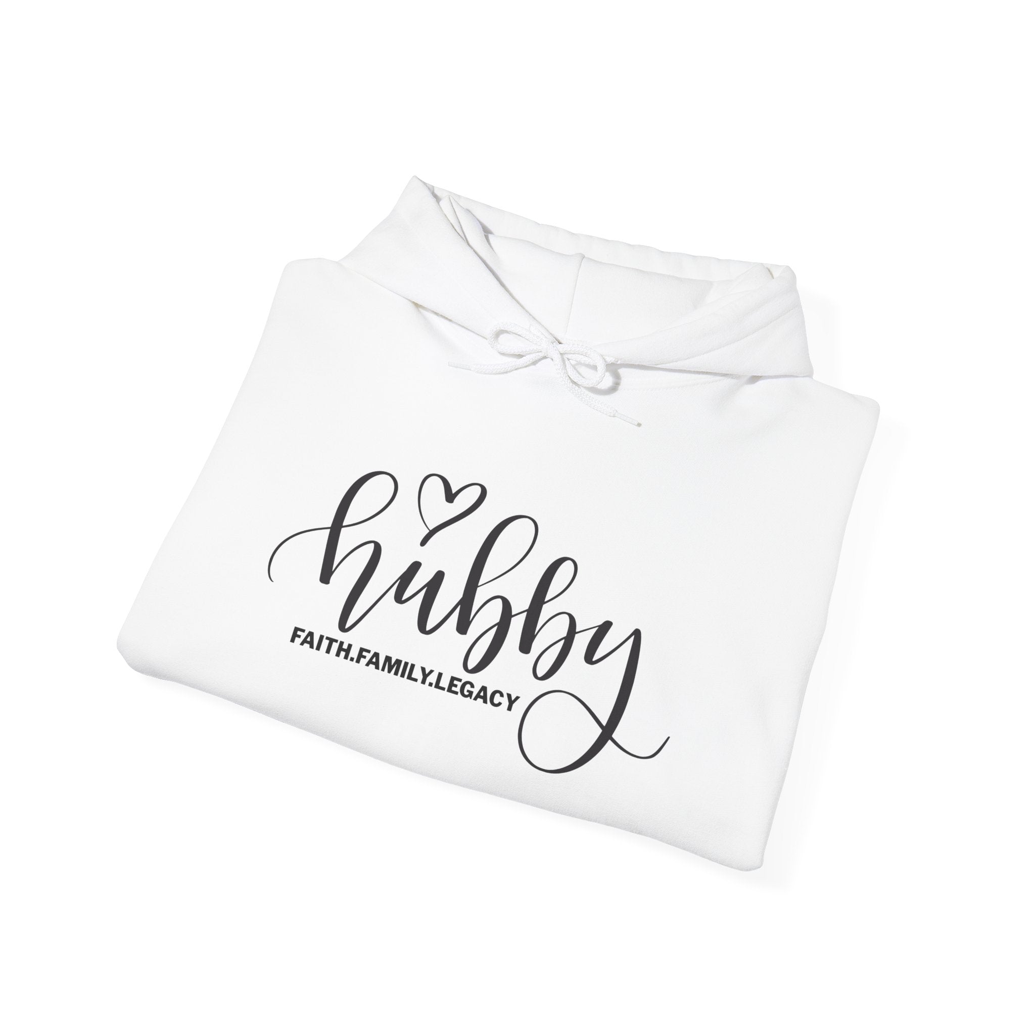 Hubby Hoodie – 'Hubby' Script Pullover for Husbands, Romantic Anniversary & Gift Hoodie