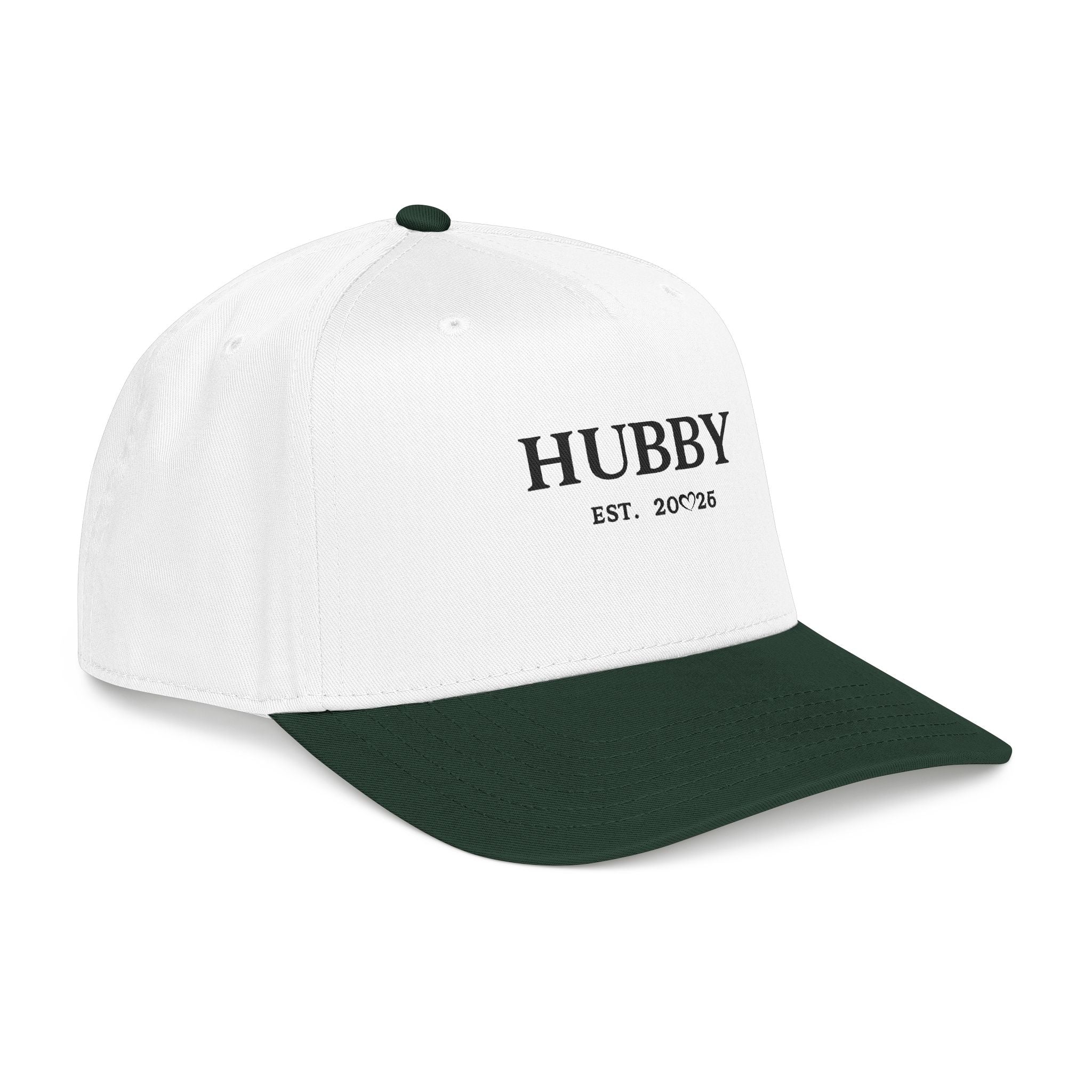 Baseball Cap — "HUBBY EST. 2025" Embroidered Dad Hat | Gift for New Husbands & Wedding Present