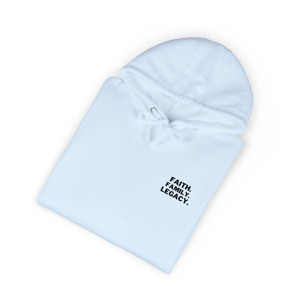 Faith. Family. Legacy. Hoodie — Minimalist Inspirational Pullover