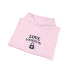 Love Locked In Hoodie — Romantic Padlock Graphic Pullover