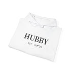 Hubby EST. Hoodie — Minimal Newlywed Gift Sweatshirt