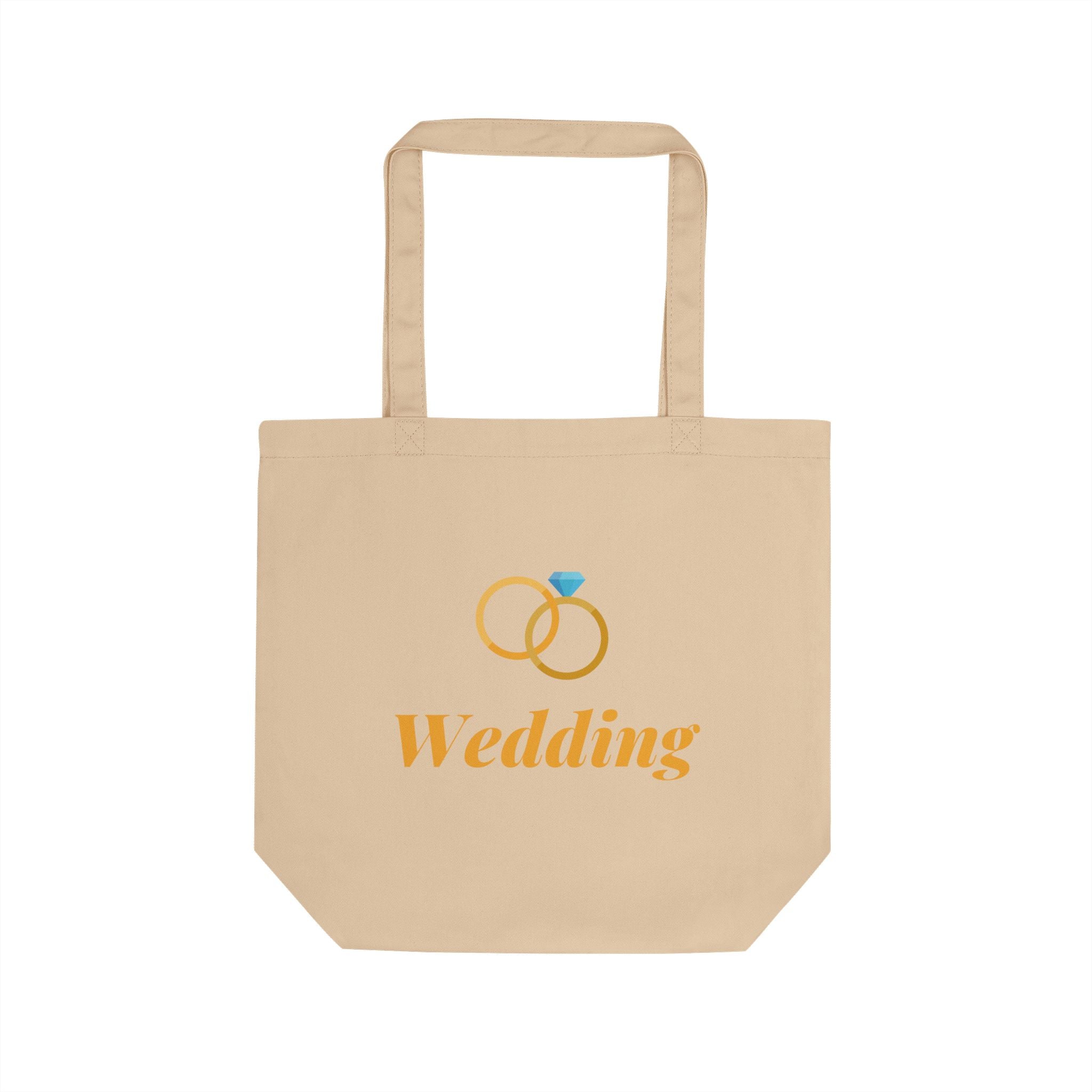 Wedding Ring Eco Tote Bag — Reusable Bridal Favor Tote