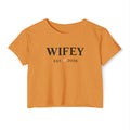 Wifey Crop Top — "WIFEY Est.  2026" Bridal Bachelorette Festival Tee