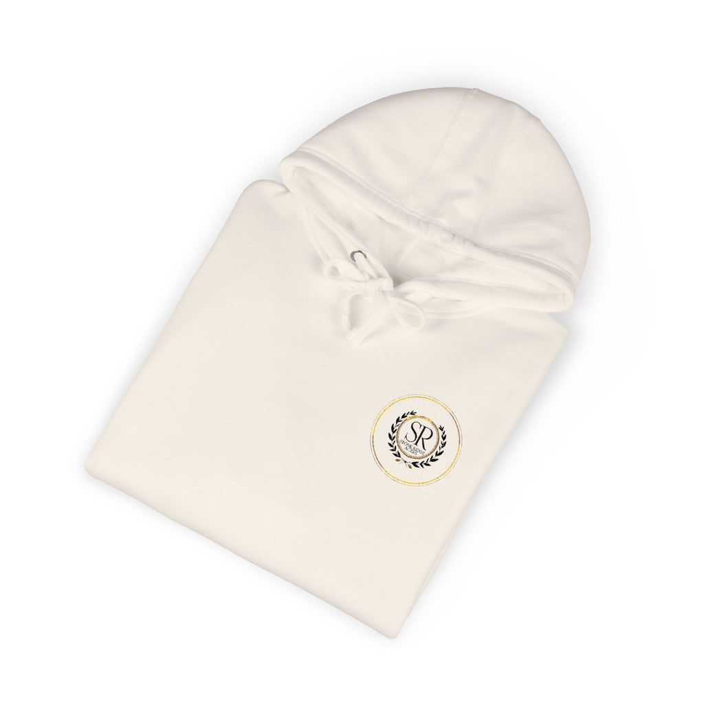 Rose Crest Hoodie — Pink Floral Graphic Fleece Pullover