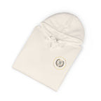 Rose Crest Hoodie — Pink Floral Graphic Fleece Pullover