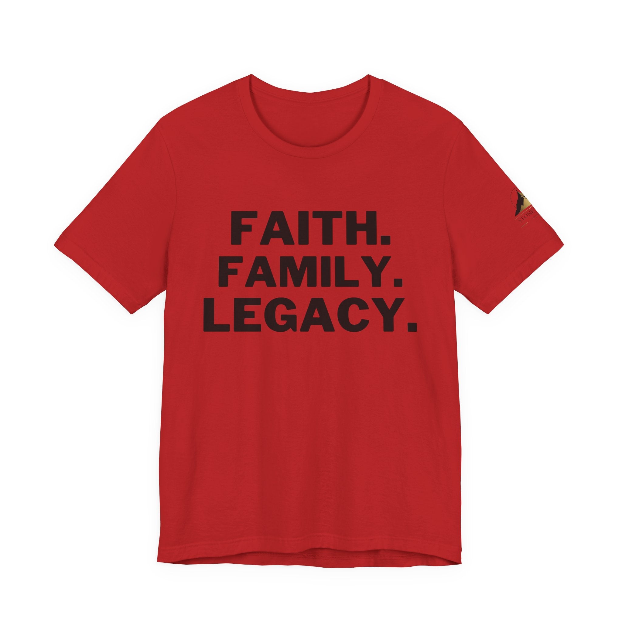 Faith. Family. Legacy. T‑Shirt — Inspirational Christian Message Tee