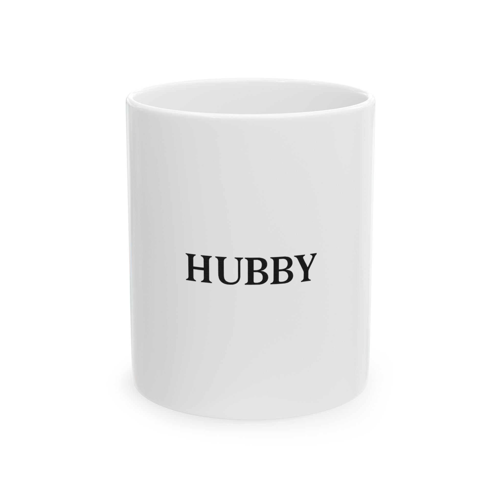 Hubby Ceramic Mug — Personalized Husband Gift, Anniversary or Wedding Coffee Cup (11oz & 15oz)