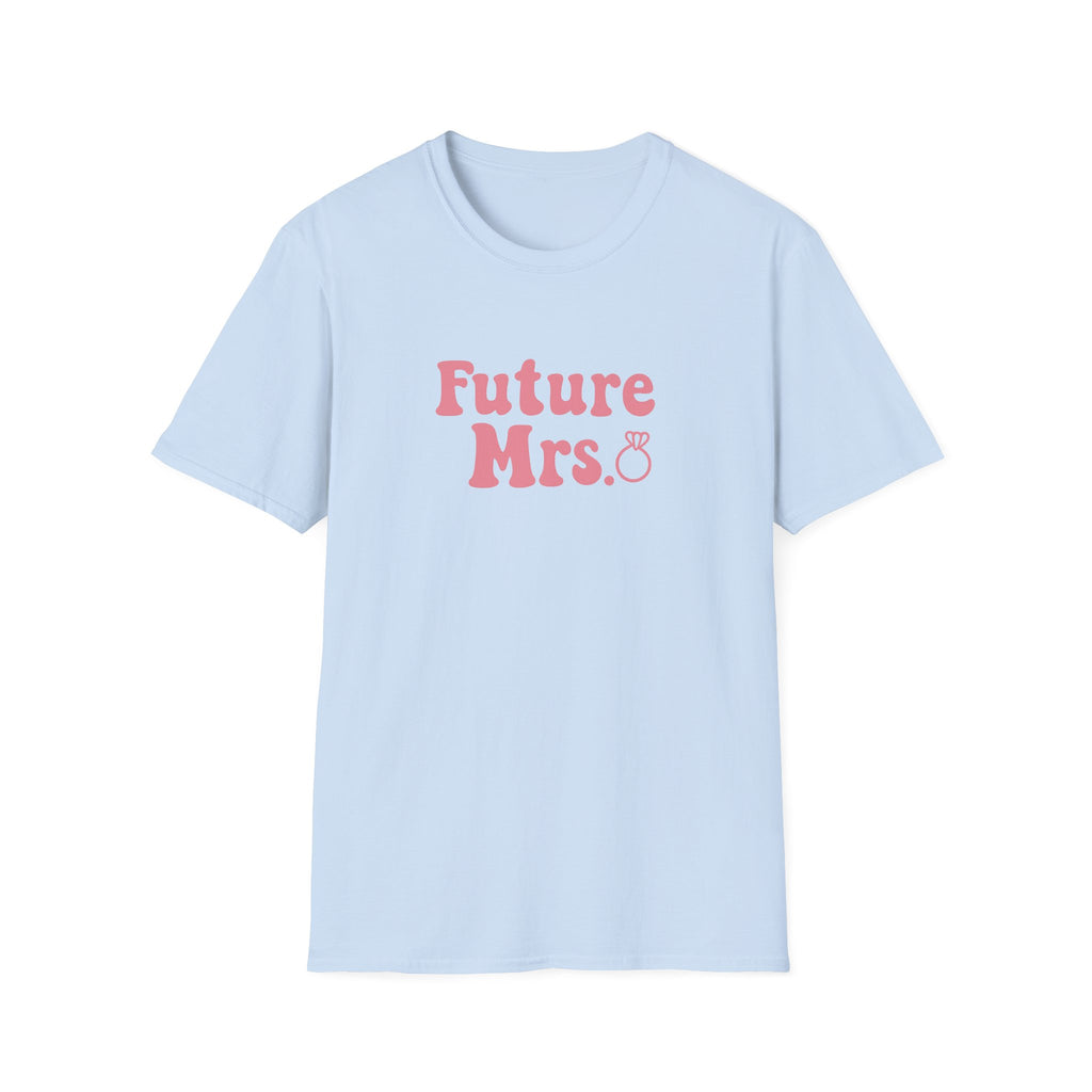 Future Mrs. T-Shirt — Bachelorette/Engagement Tee with Pink Ring Graphic