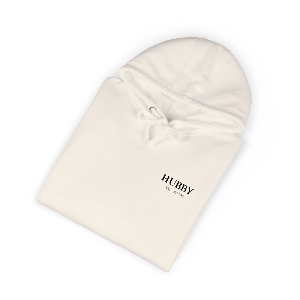 HUBBY Est. 2024 Hoodie — Minimal Couples Fleece Pullover