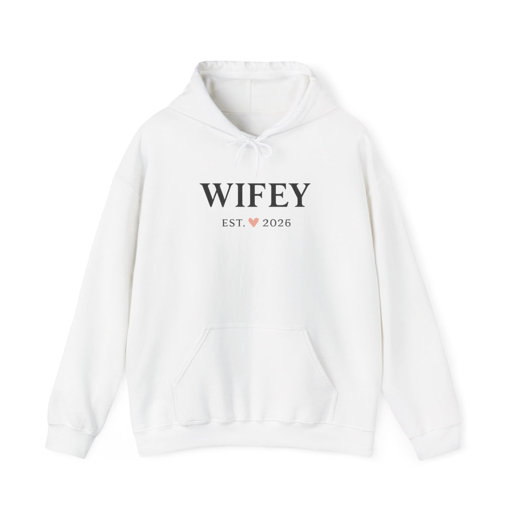 Wifey Hoodie – 'WIFEY EST. 2026' Cozy Bridal Sweatshirt
