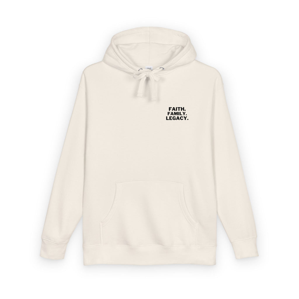 Faith. Family. Legacy. Hoodie — Minimalist Inspirational Pullover