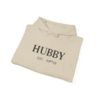 Hubby EST. Hoodie — Minimal Newlywed Gift Sweatshirt