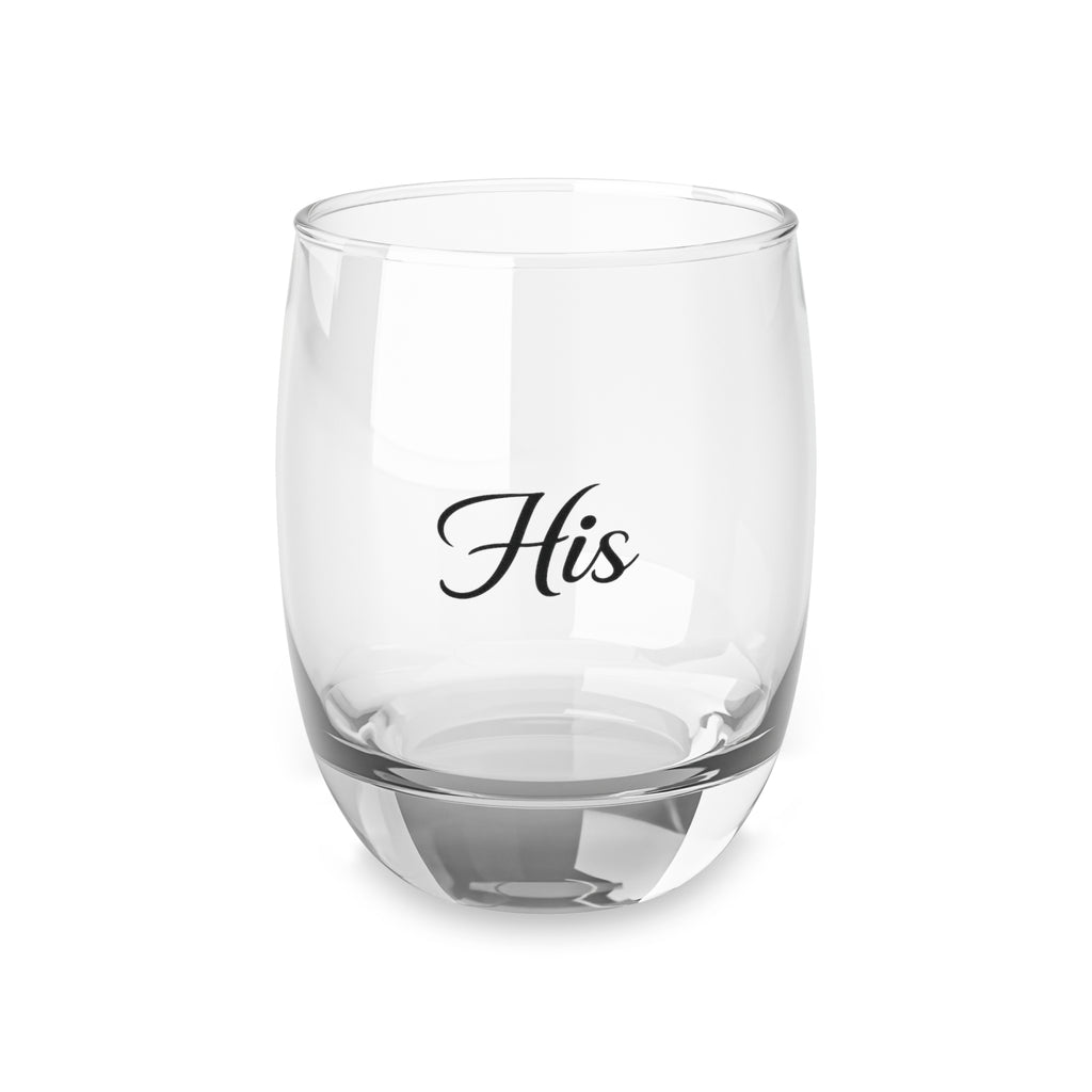 His Whiskey Glass - Personalized Engraved Rocks Glass for Groomsmen, Anniversaries & Father’s Day