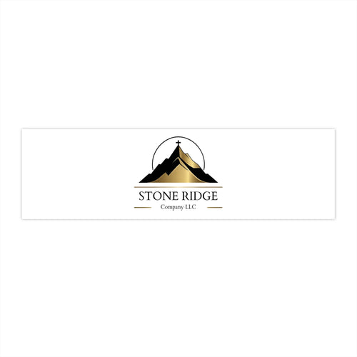 Stone Ridge Logo Bumper Sticker — Outdoor Mountain Logo Vehicle Decal