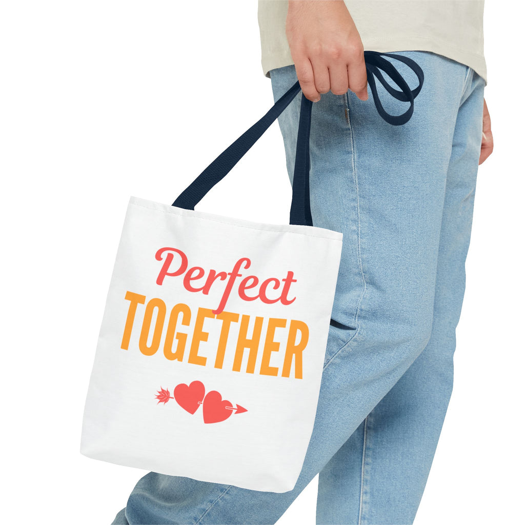 Perfect Together Tote Bag — Cute Couples Valentine Everyday Shoulder Bag