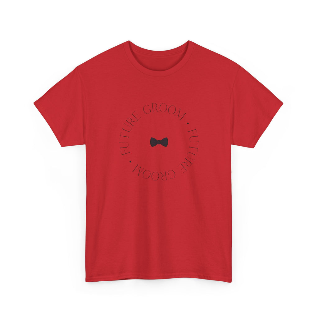 Groom Bow Tie Tee — 'The Groom' Minimal Wedding T‑Shirt