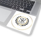 Stone Ridge Acres Logo Square Sticker — Elegant Monogram Farm/Brand Decal