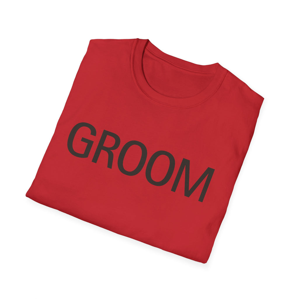 Groom T-Shirt — Simple Wedding Party Tee for Groom, Bachelor Party Shirt