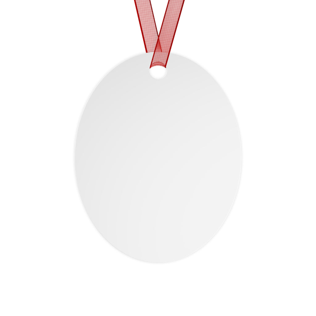 Our First Christmas Married Bell Ornament — Metal Wedding Keepsake