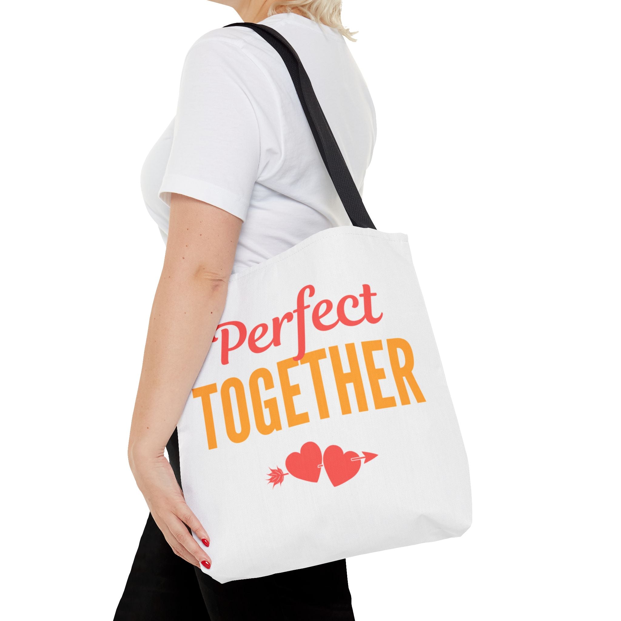 Perfect Together Tote Bag — Cute Couples Valentine Everyday Shoulder Bag