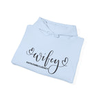 Wifey Hoodie – Script 'Wifey' with Faith Family Legacy Graphic