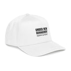 Under New Management Baseball Cap — "Speak to my Fiancé" Embroidered Hat