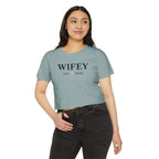 Wifey Crop Top — "WIFEY Est.  2026" Bridal Bachelorette Festival Tee