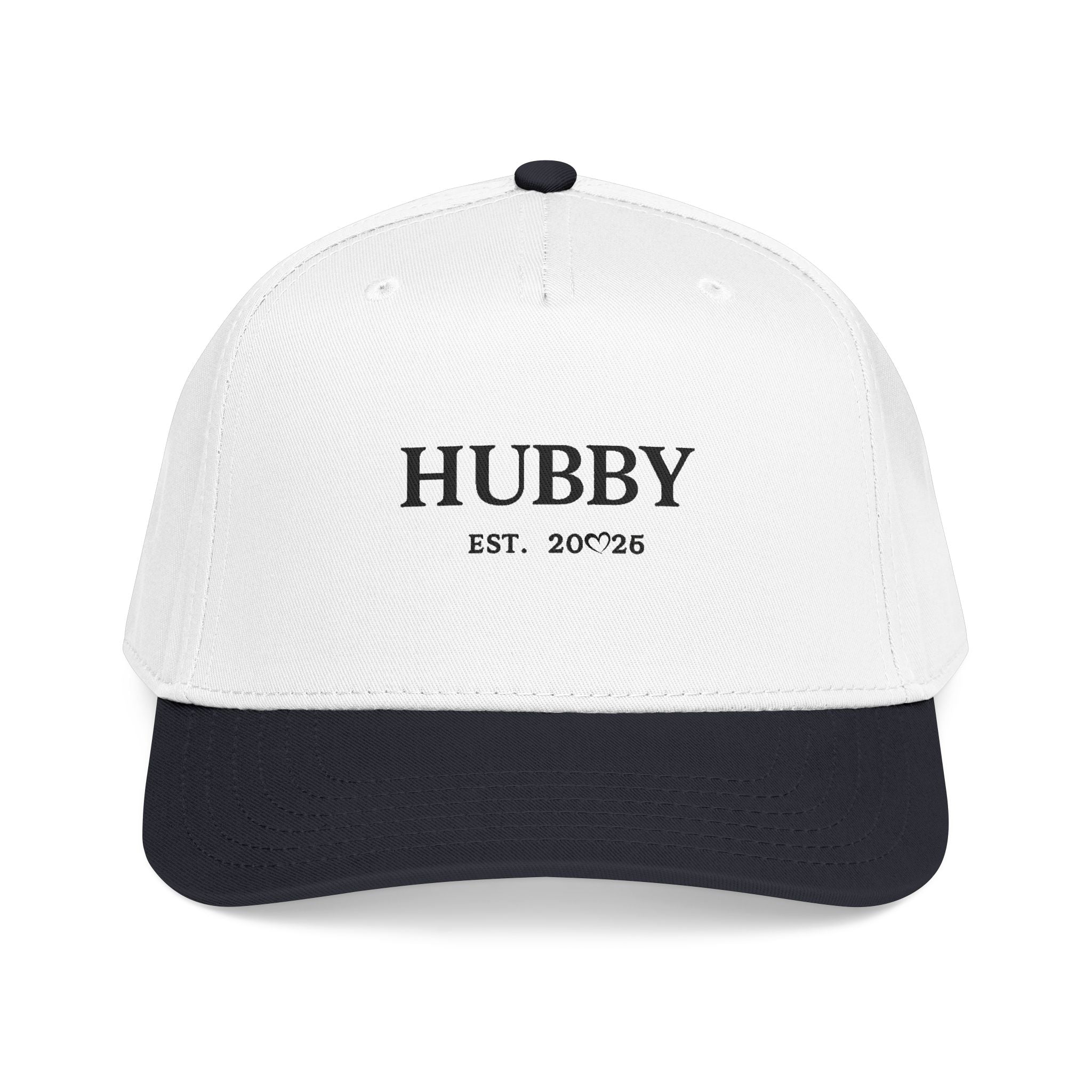 Baseball Cap — "HUBBY EST. 2025" Embroidered Dad Hat | Gift for New Husbands & Wedding Present