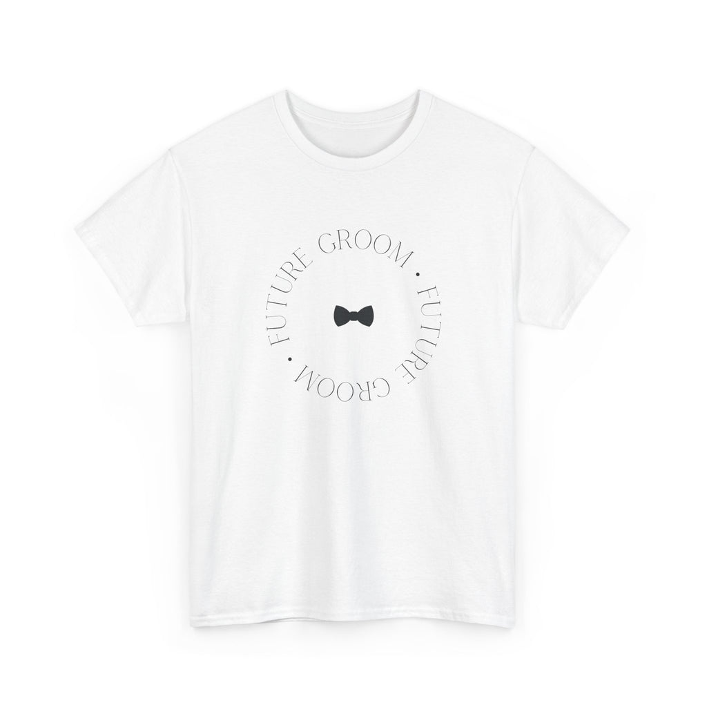Groom Bow Tie Tee — 'The Groom' Minimal Wedding T‑Shirt