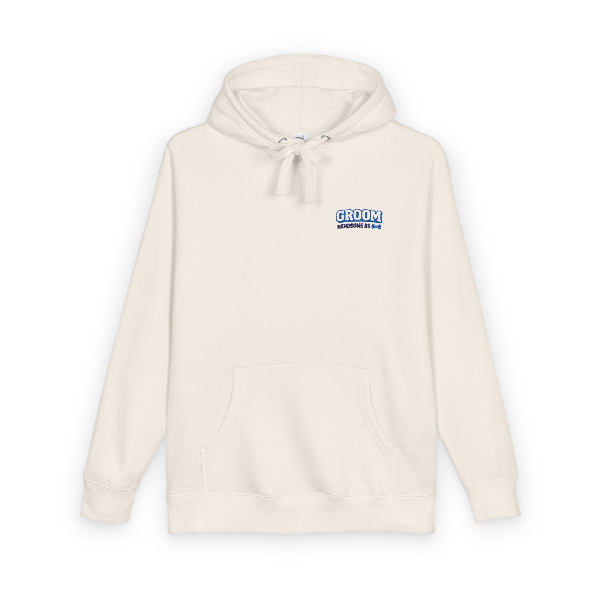 Hoodie — 'Grown Not Raised' Minimal Chest Logo Fleece Hoodie