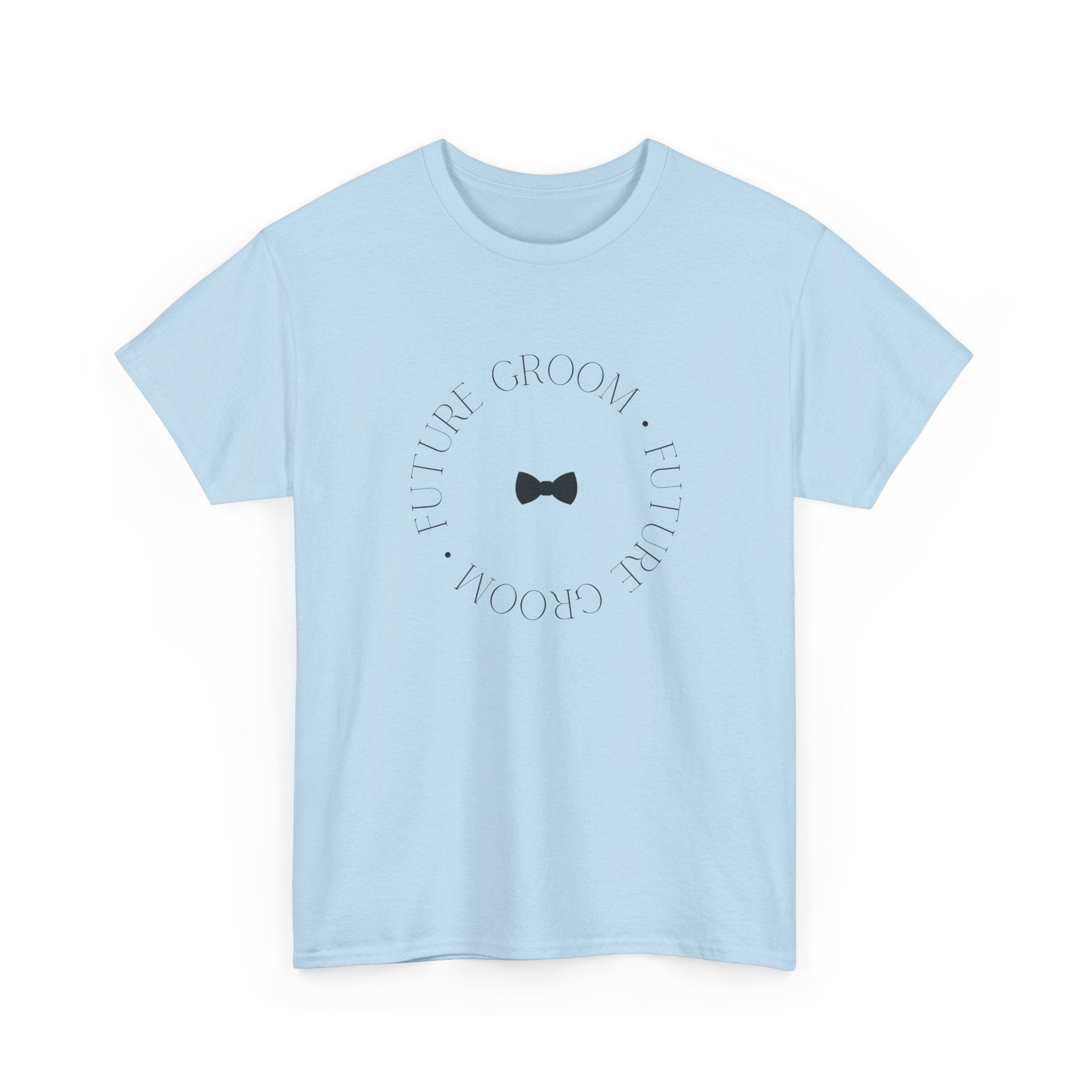 Groom Bow Tie Tee — 'The Groom' Minimal Wedding T‑Shirt