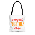 Perfect Together Tote Bag — Cute Couples Valentine Everyday Shoulder Bag
