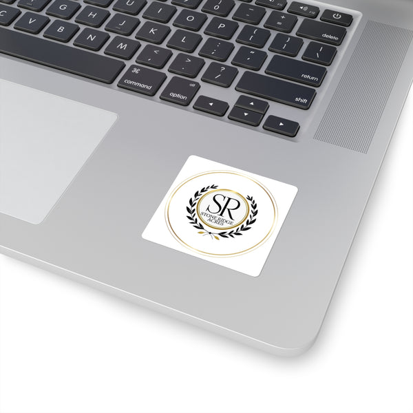 Stone Ridge Acres Logo Square Sticker — Elegant Monogram Farm/Brand Decal
