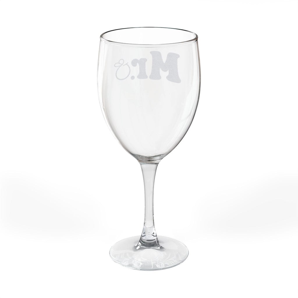 Engraved "Mr." Wine Glass — 10.5 oz Stemmed Wedding & Anniversary Gift