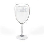 Engraved "Mr." Wine Glass — 10.5 oz Stemmed Wedding & Anniversary Gift