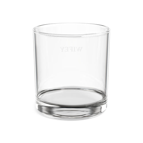 Engraved "Wifey" Whiskey Glass — 10.5 oz Personalized Rocks Glass