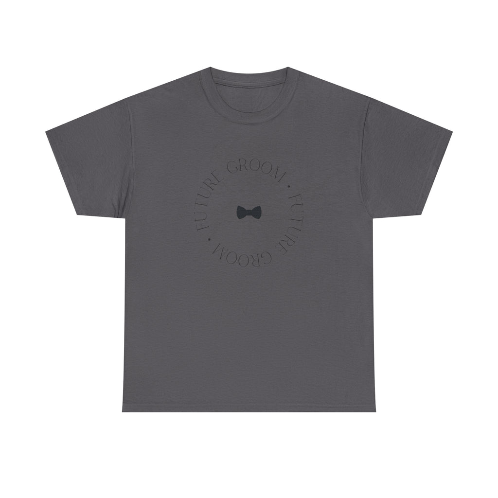 Groom Bow Tie Tee — 'The Groom' Minimal Wedding T‑Shirt
